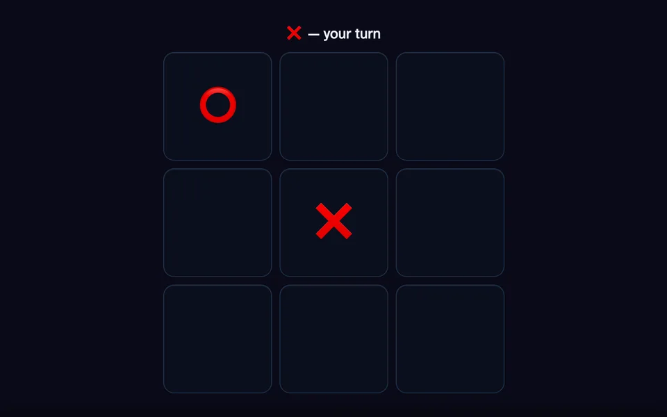 Tic-Tac-Toe gameplay